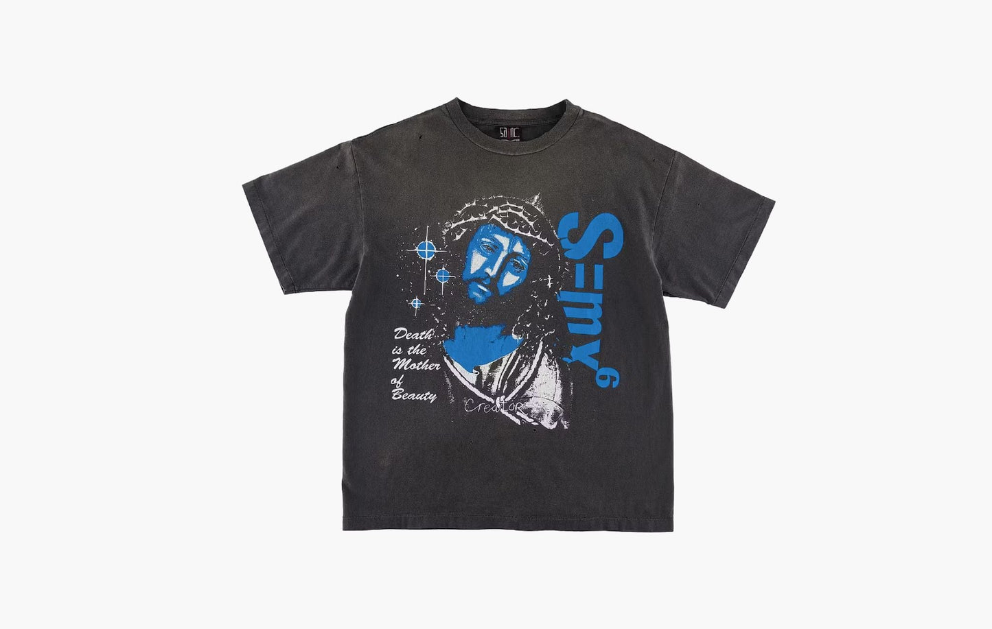 Saint Mxxxxxx Death is MTHR T-Shirt Vintage Black | The Sortage