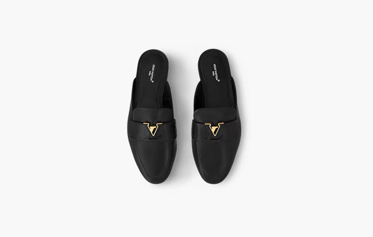 LV Mare Open Back Loafer "Black Noir"