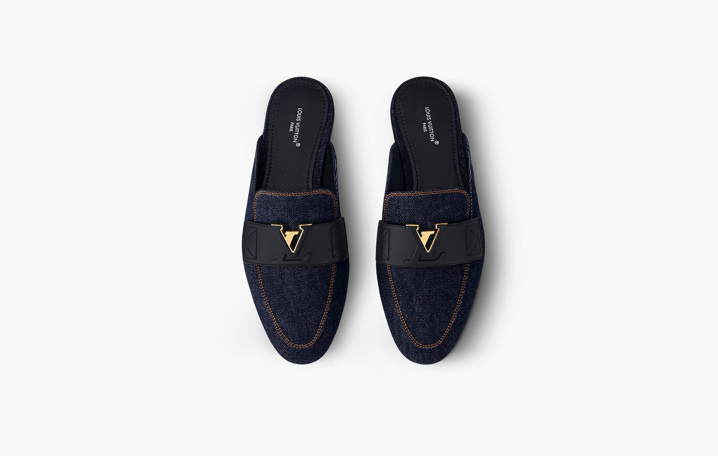 LV Mare Open Back Loafer Denim "Dark Blue"