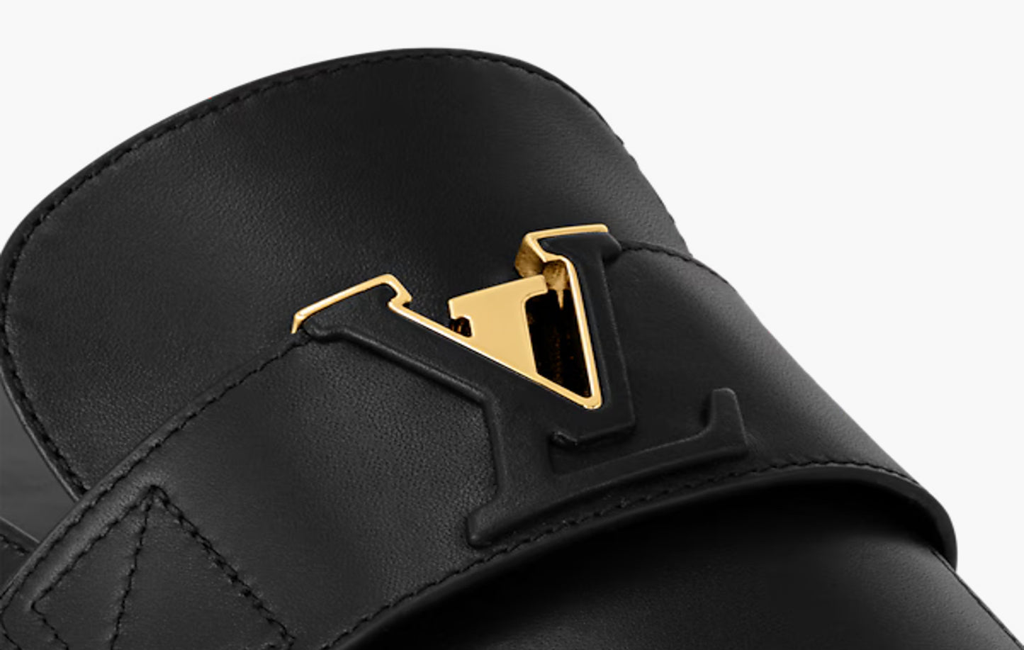 LV Mare Open Back Loafer "Black Noir"