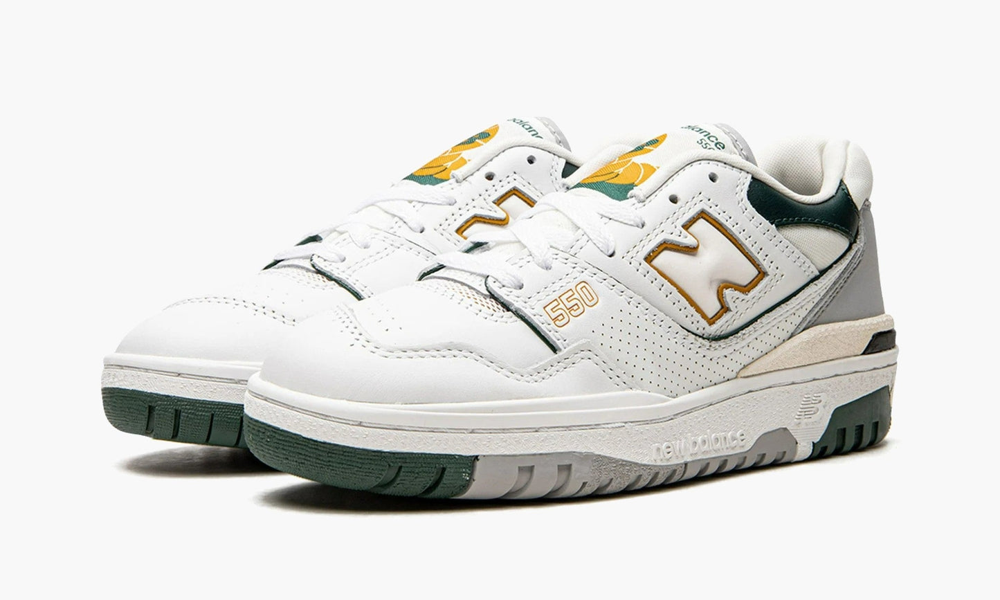 New Balance 550 White Nightwatch Green - BB550PWC | The Sortage