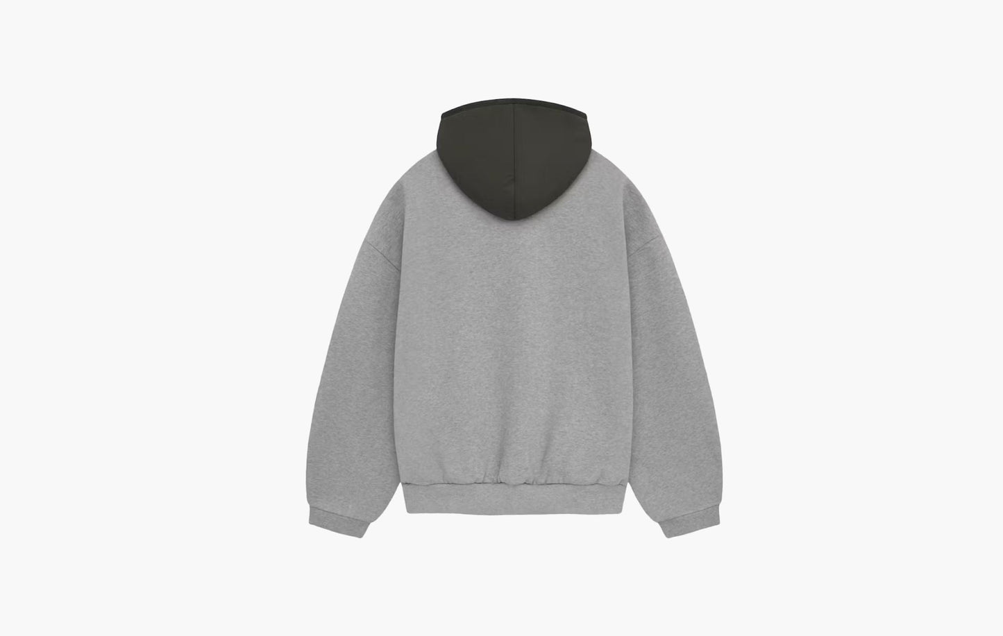 Fear Of God Essentials Nylon Fleece Hoodie Dark Heather Oatmeal/Ink | The Sortage