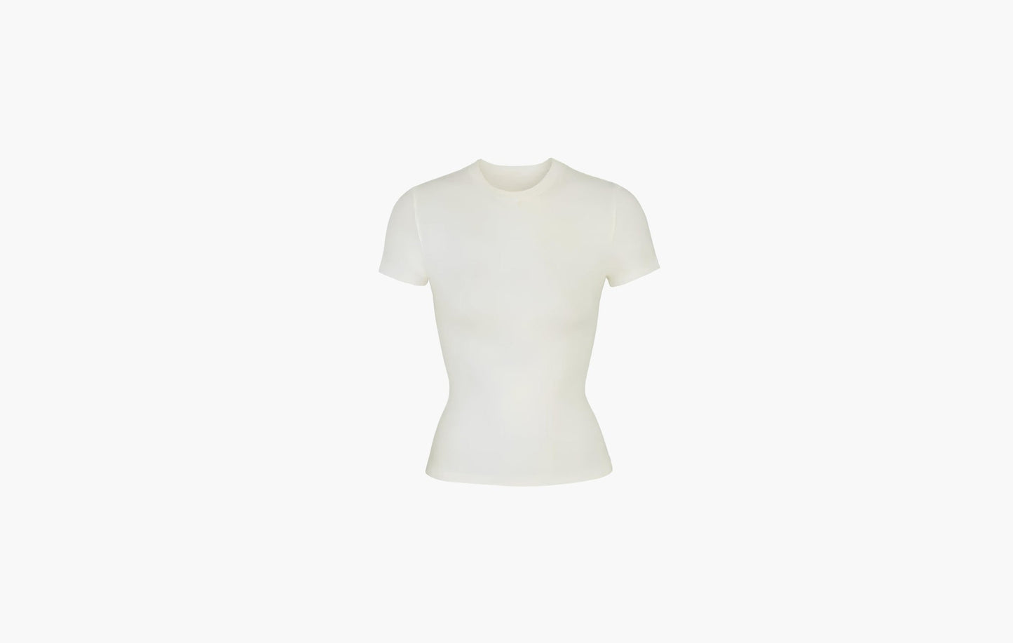 Skims T-shirt Cotton Jersey Bone | Sortage.