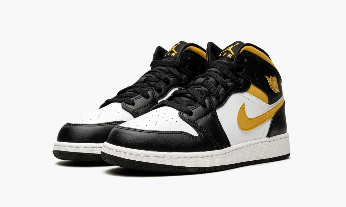 Air Jordan 1 Mid GS White Pollen Black - 554725 177 | The Sortage