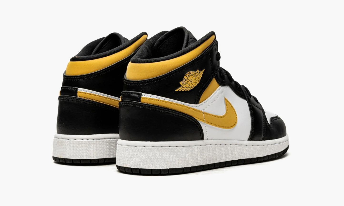 Air Jordan 1 Mid GS White Pollen Black - 554725 177 | The Sortage