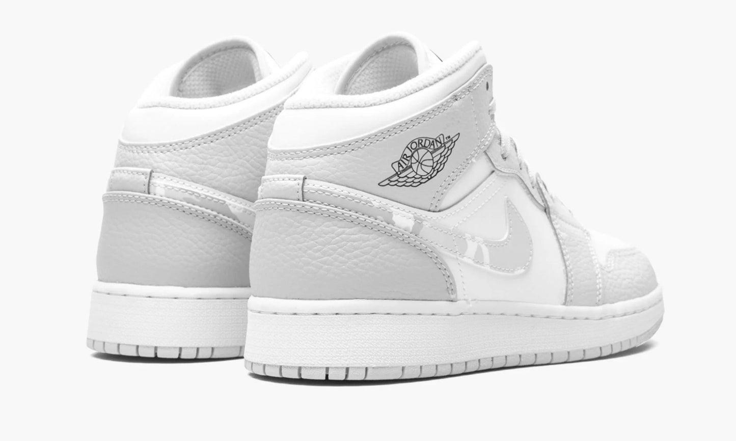 Air Jordan 1 Mid SE GS Grey Camo - DD3235 100 | The Sortage