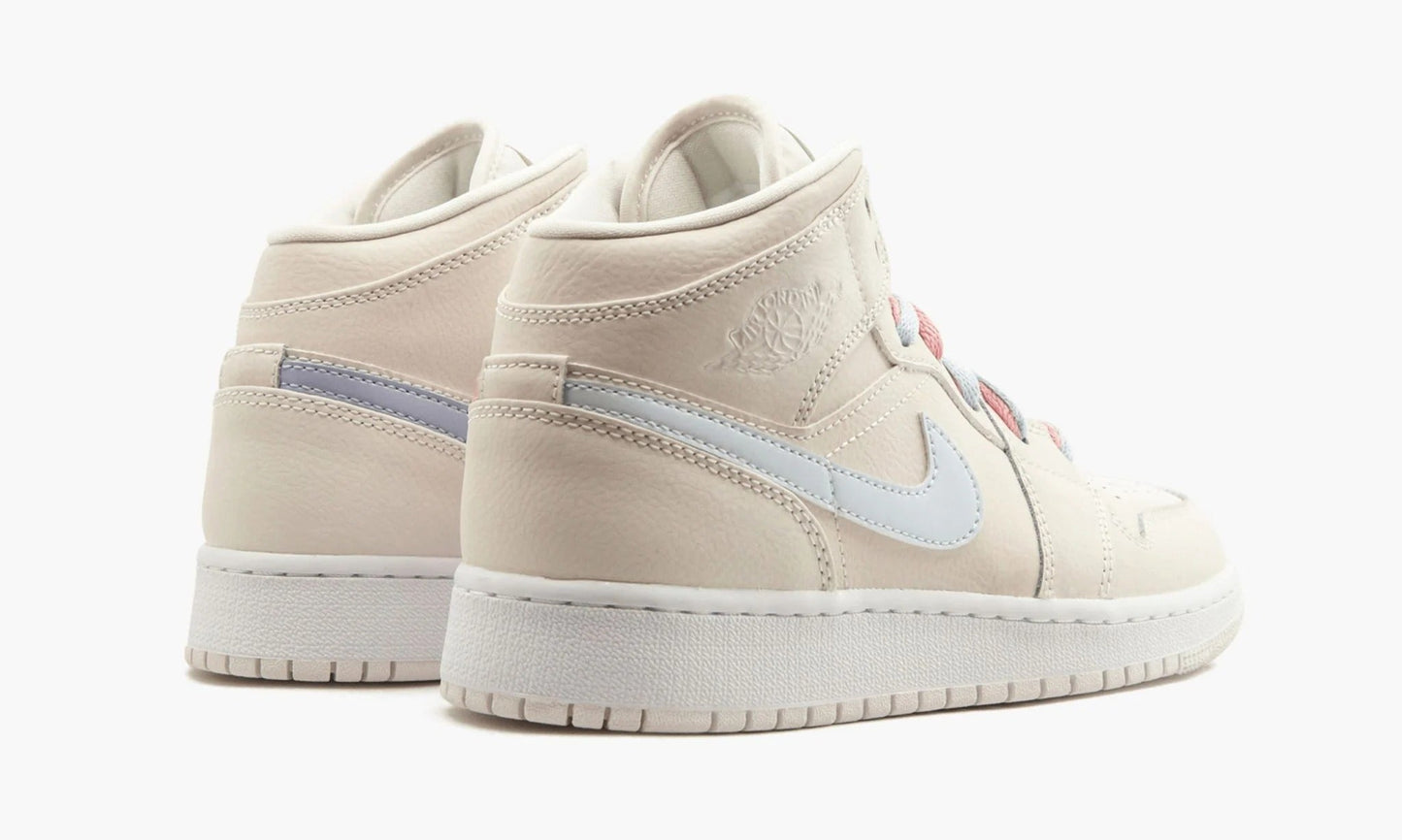 Air Jordan 1 Mid GS Multi-Color Swoosh Phantom - 555112 035 | The Sortage