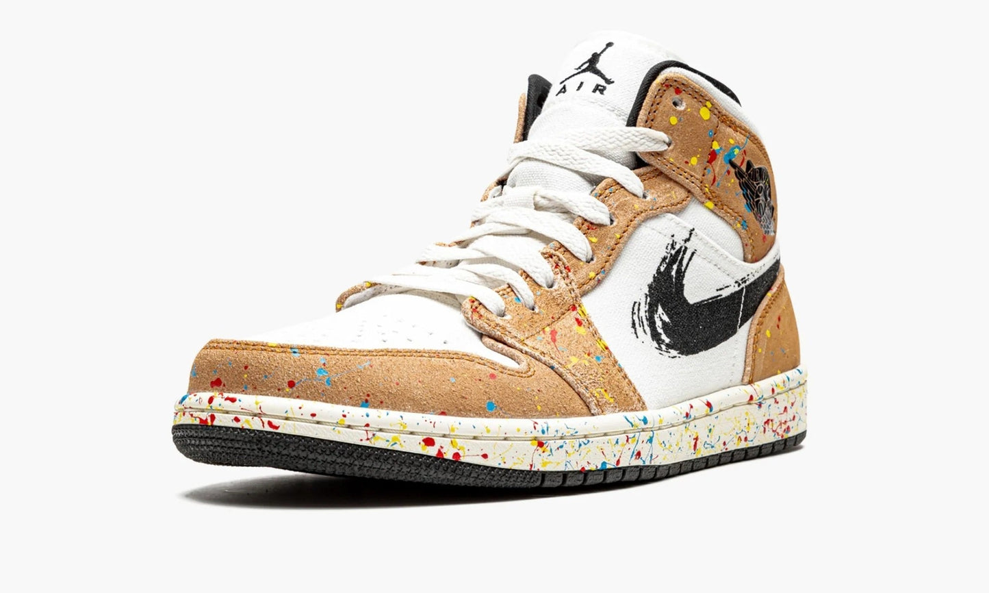 Air Jordan 1 Mid SE Brushstroke - DA8005 100 | The Sortage