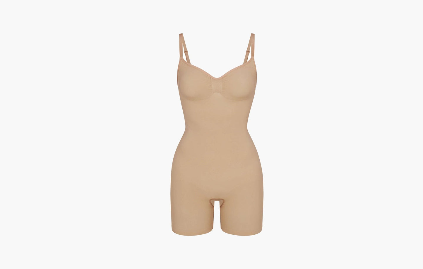 Skims Shameless Sculpt Low Back Mid Thight Bodysuit Sienna | Sortage.