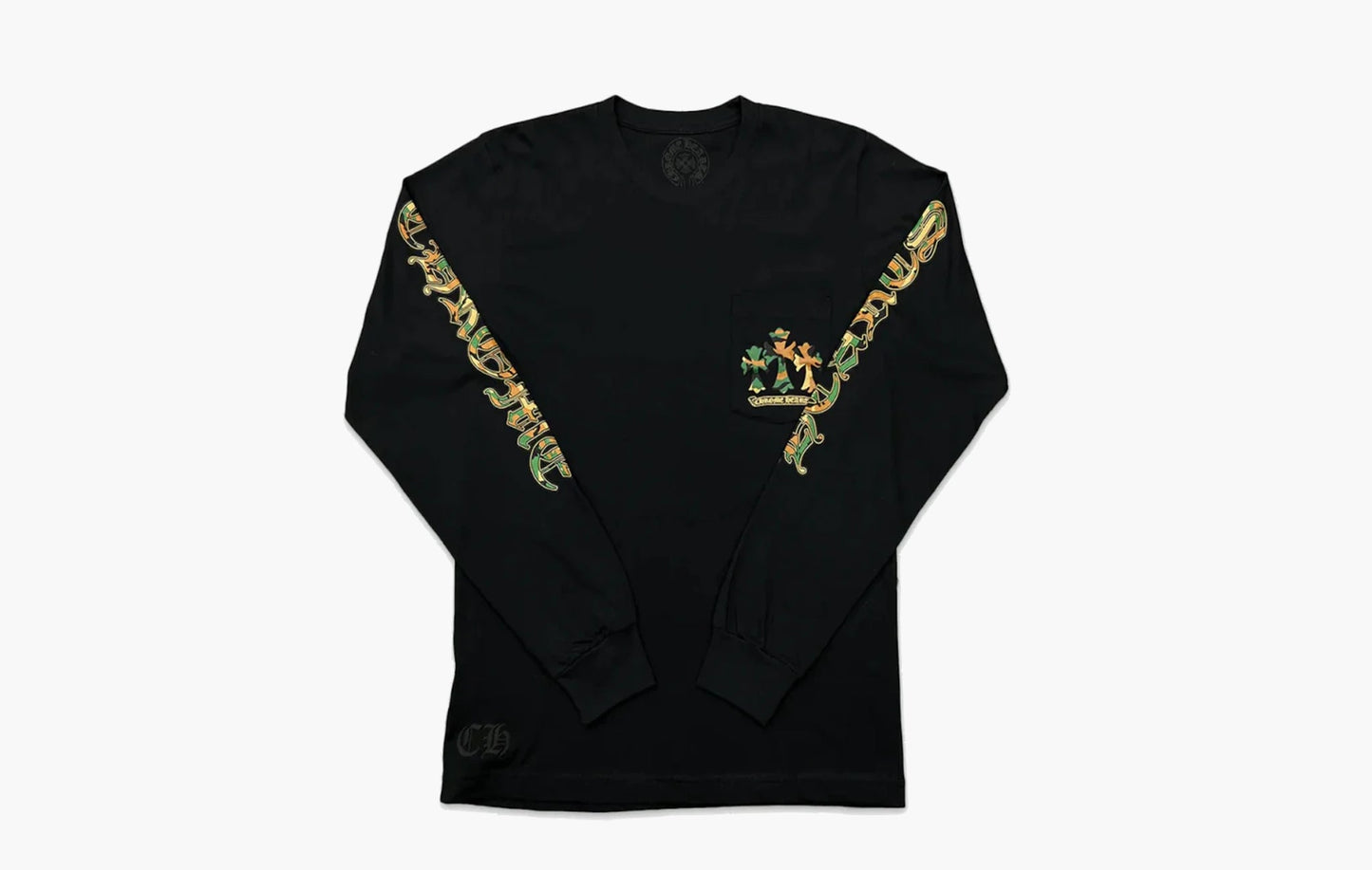 Chrome Hearts Camo Horseshoe L/S T-Shirt Black | The Sortage