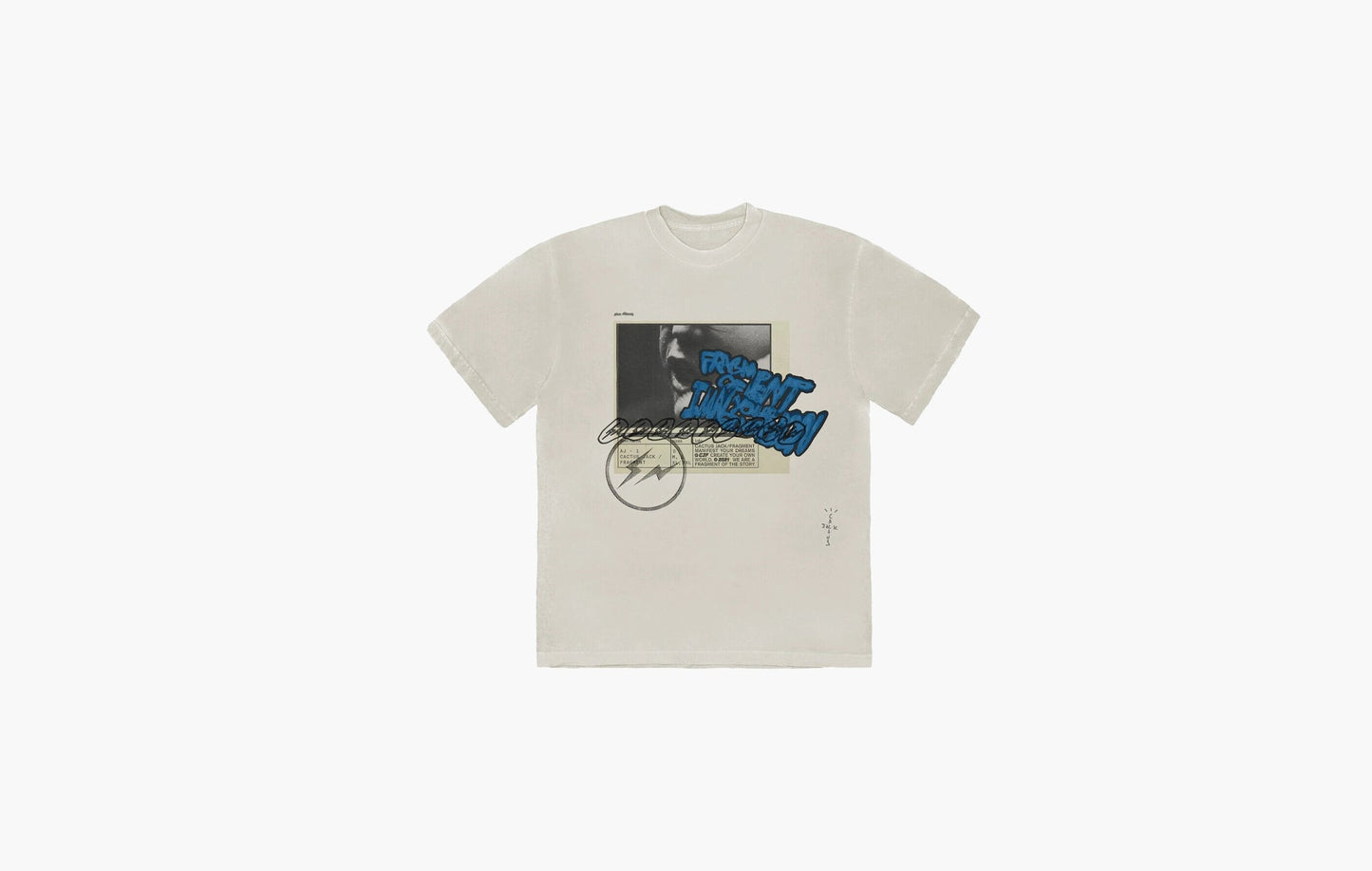 Travis Scott Fragment Design Cactus Jack Logo Tee White | The Sortage
