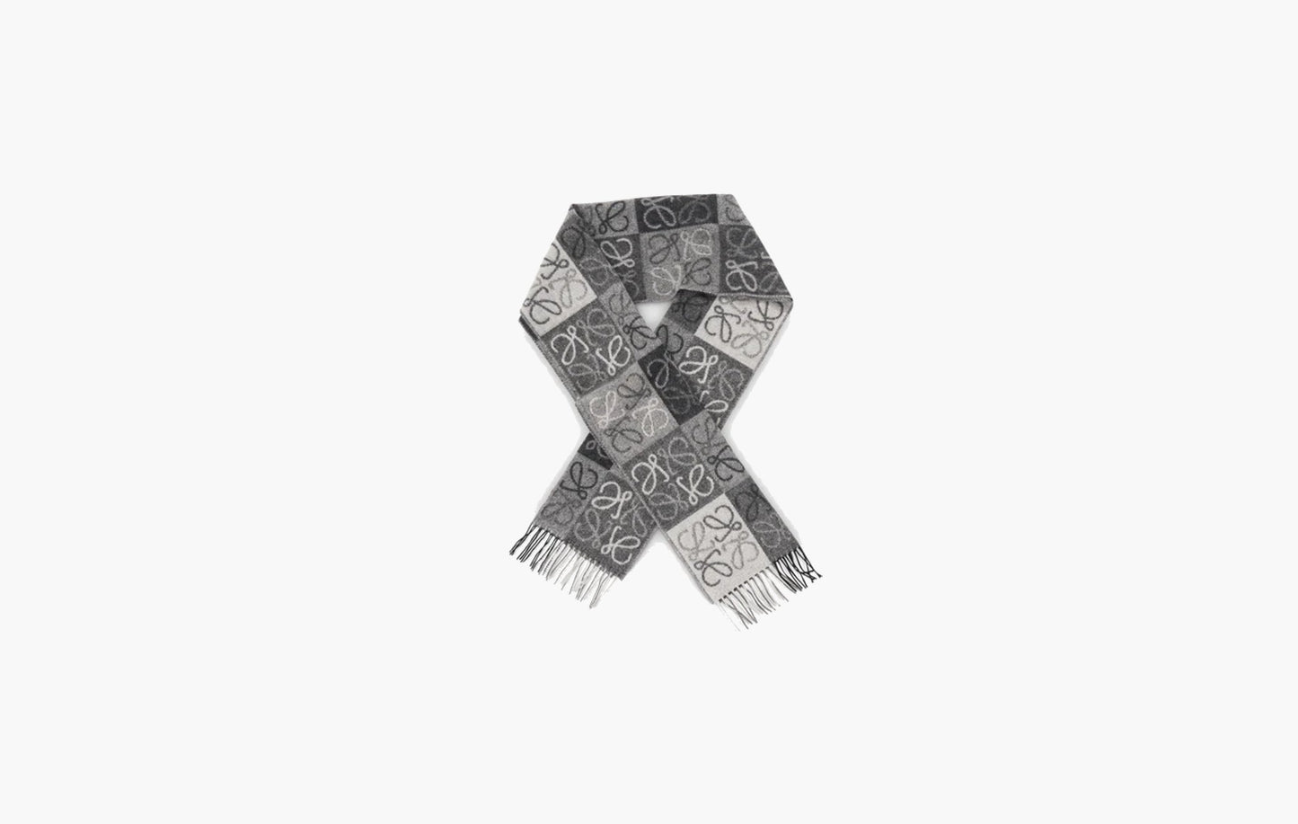 Loewe Anagram Wool Scarf Black | The Sortage