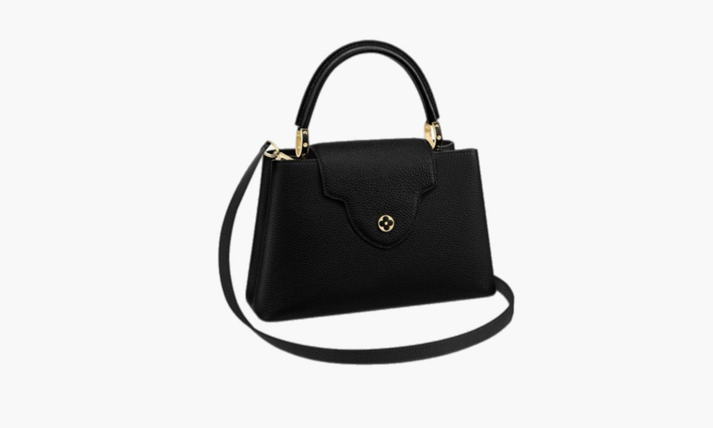 Louis Vuitton Capucines MM Taurillion Leather Black | The Sortage