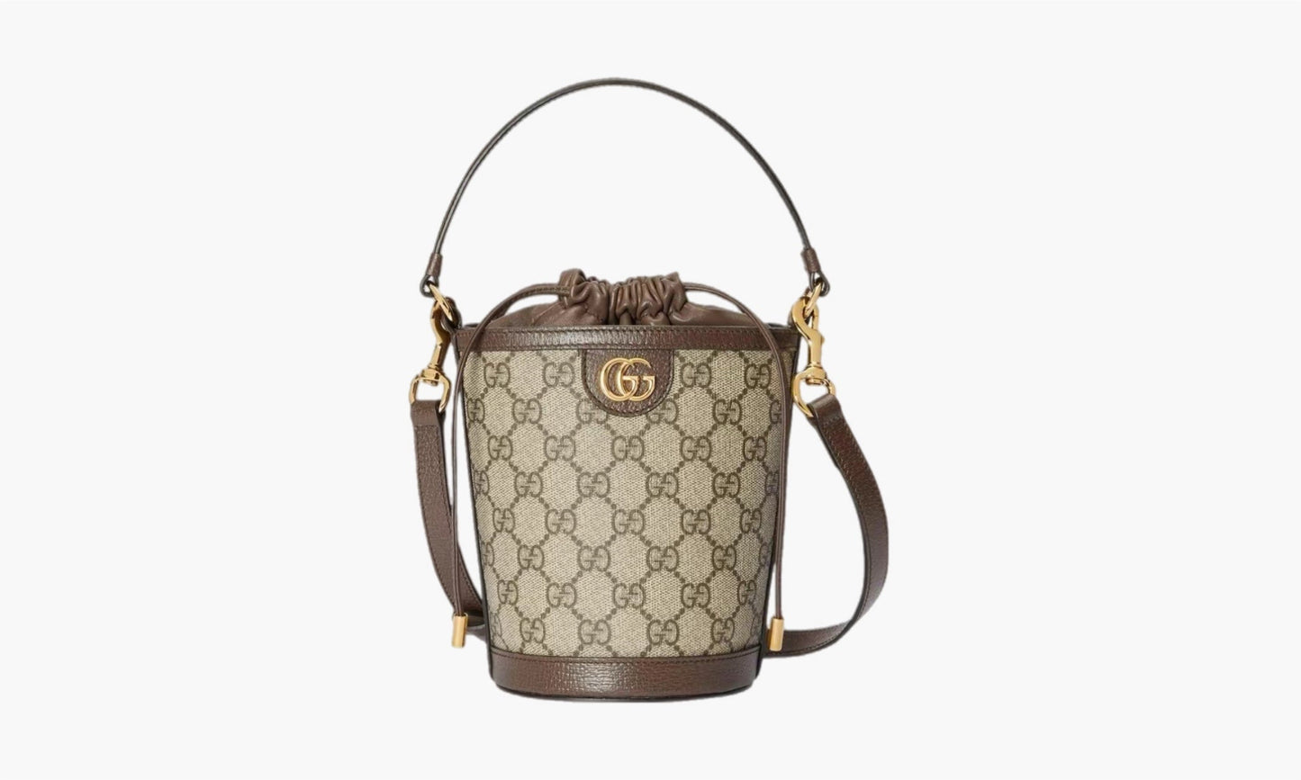 Gucci Ophidia Bucket Mini Bag Supreme Beige/Ebony | The Sortage