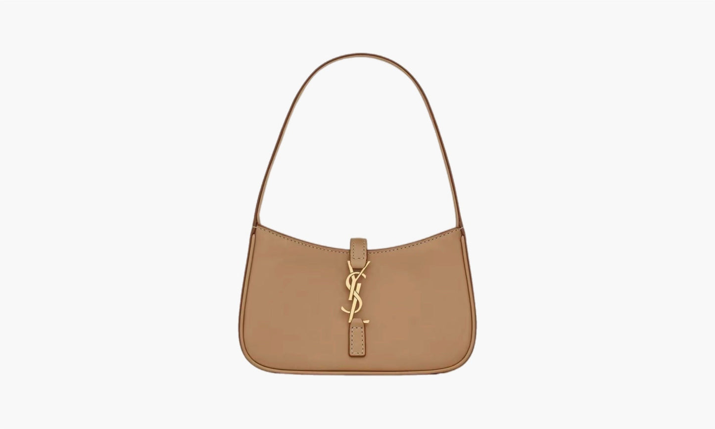 Saint Laurent Le 5 À 7 Mini Hobo Bag Brown