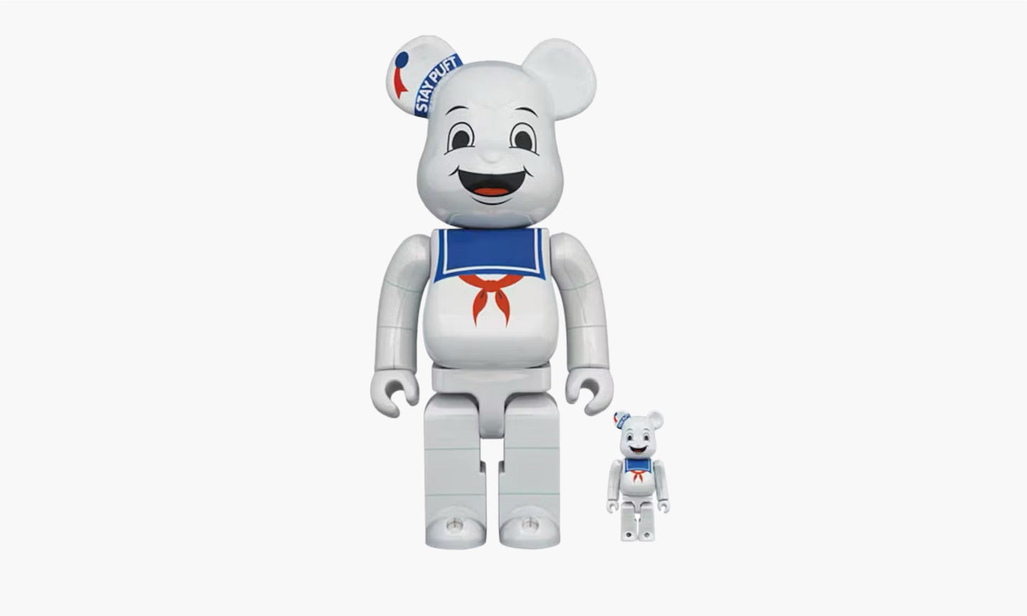 Bearbrick Stay Puft Marshmallow Man 100% & 400% Set | The Sortage