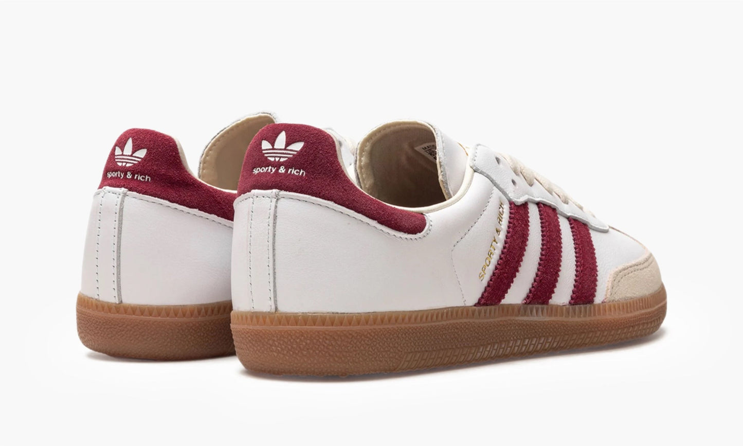 Adidas Samba OG Sporty & Rich White Collegiate Burgundy - IF5660 | The Sortage
