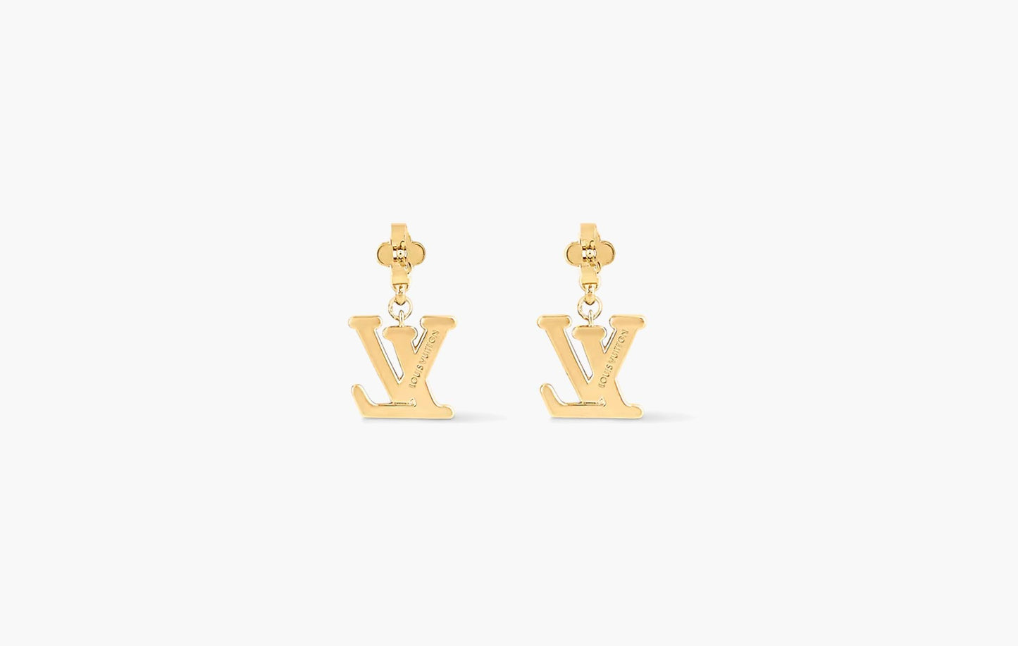 Louis Vuitton Lady LV Earrings Gold | The Sortage