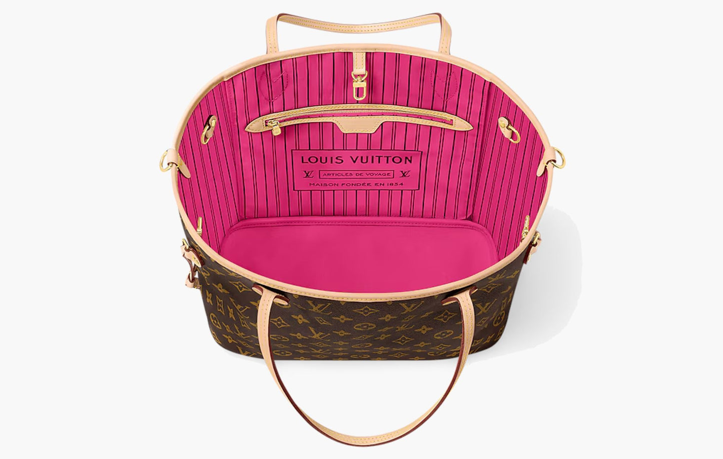 Louis Vuitton Neverfull Inside Out MM Rose Pondichery | The Sortage