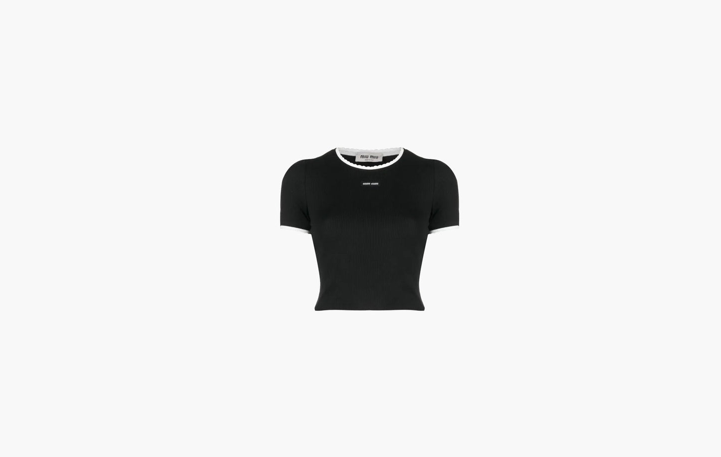 Miu Miu Cotton Sweater Short Black | The Sortage