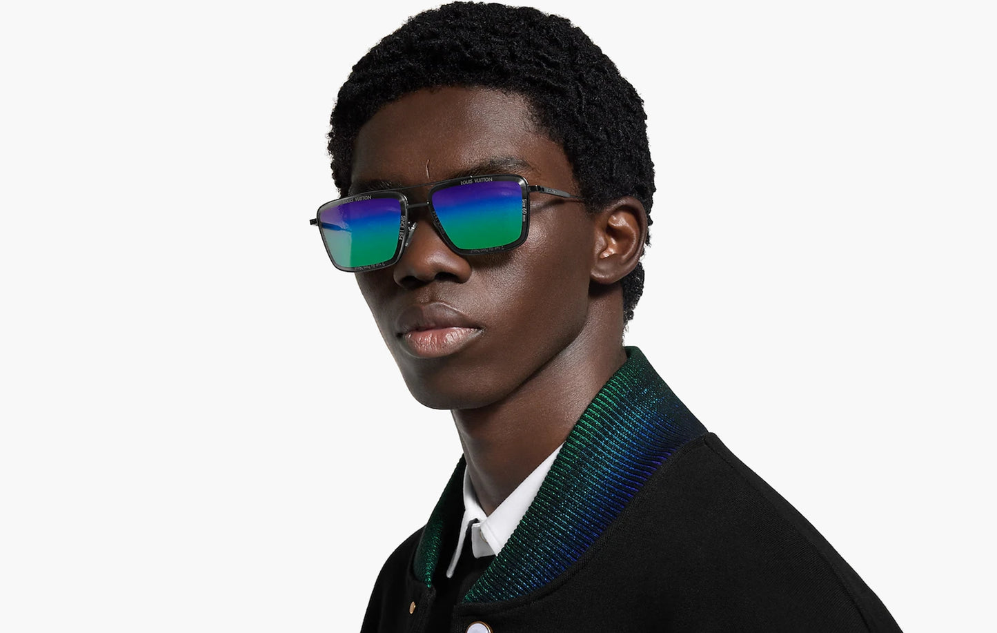 LV Super Vision Metal Square Sunglasses