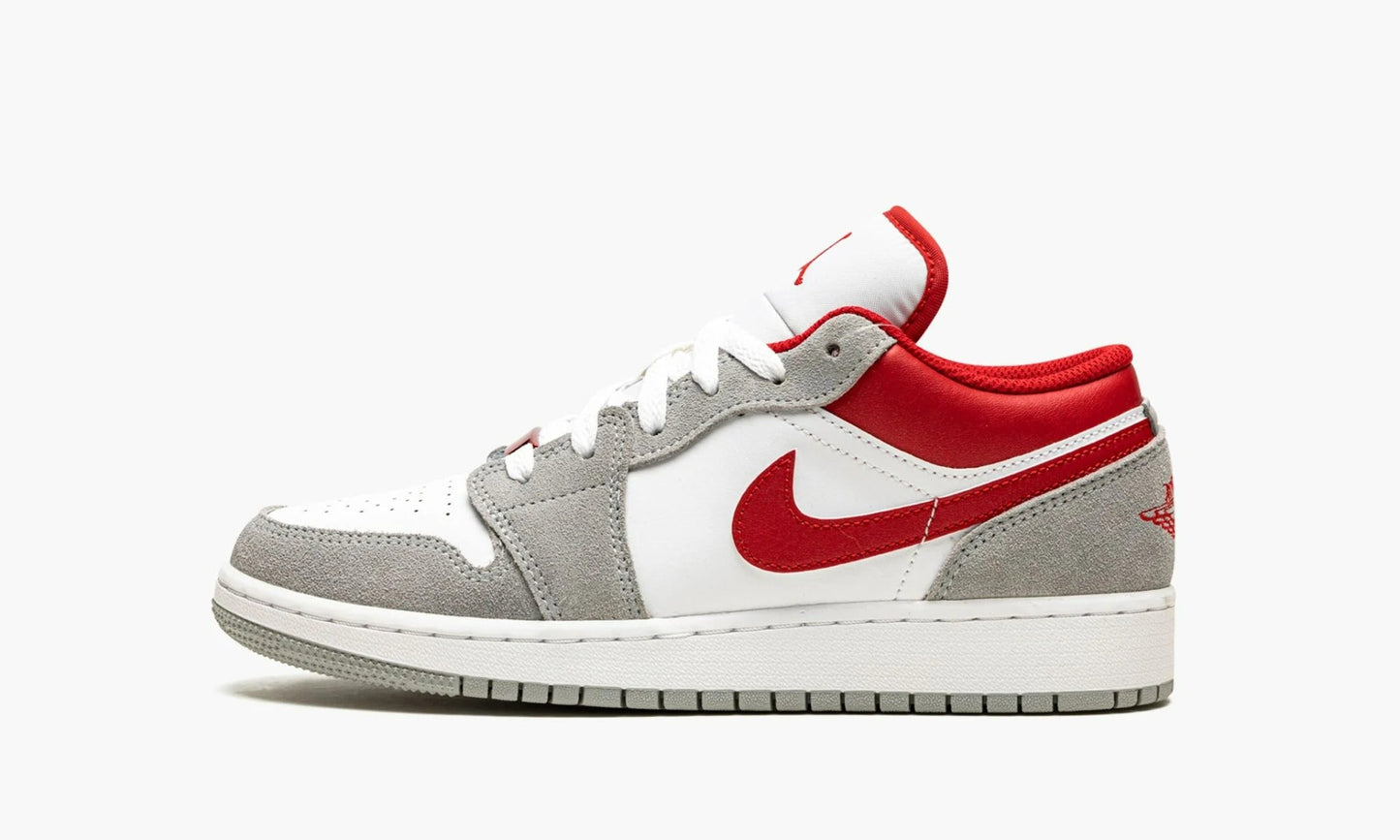 Air Jordan 1 Low SE GS Smoke Grey Gym Red - DM0589 016