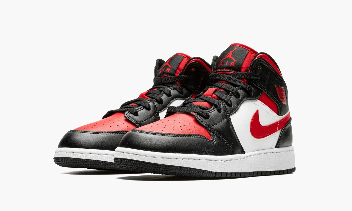 Air Jordan 1 Mid GS Black Fire Red - 554725 079 | The Sortage