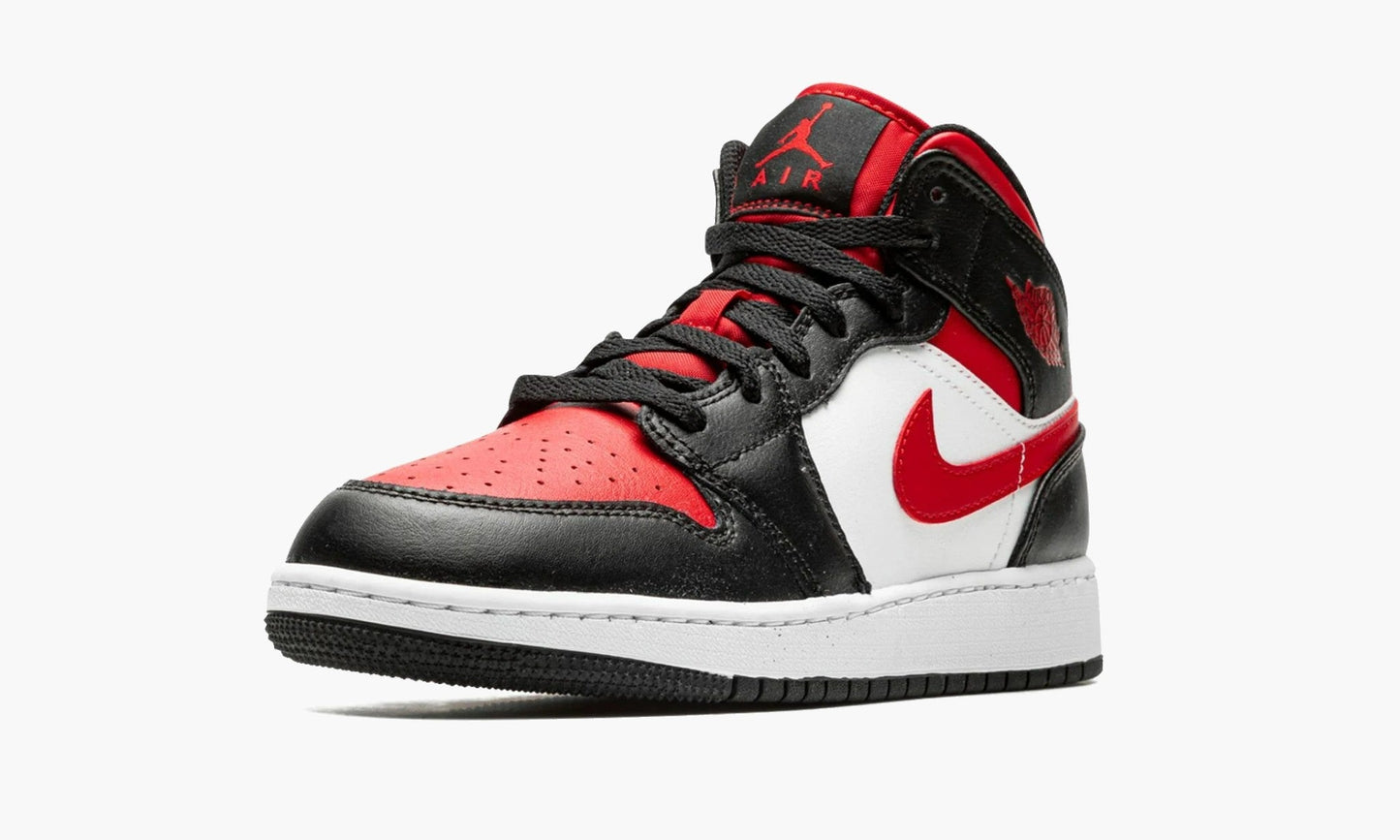 Air Jordan 1 Mid GS Black Fire Red - 554725 079 | The Sortage