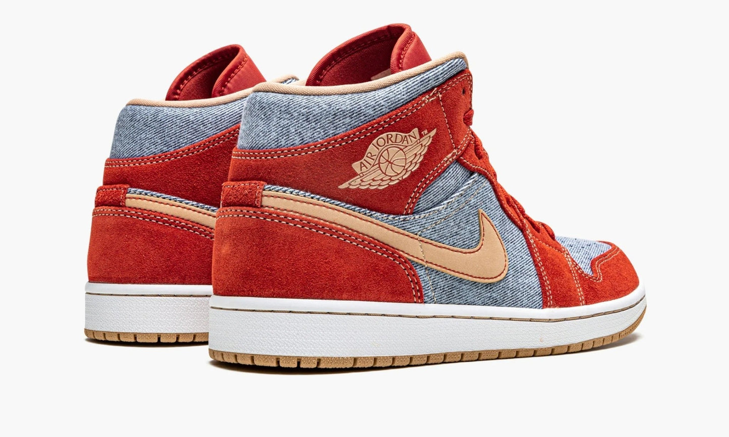 Air Jordan 1 Mid Denim Red - DM4352 600 | The Sortage