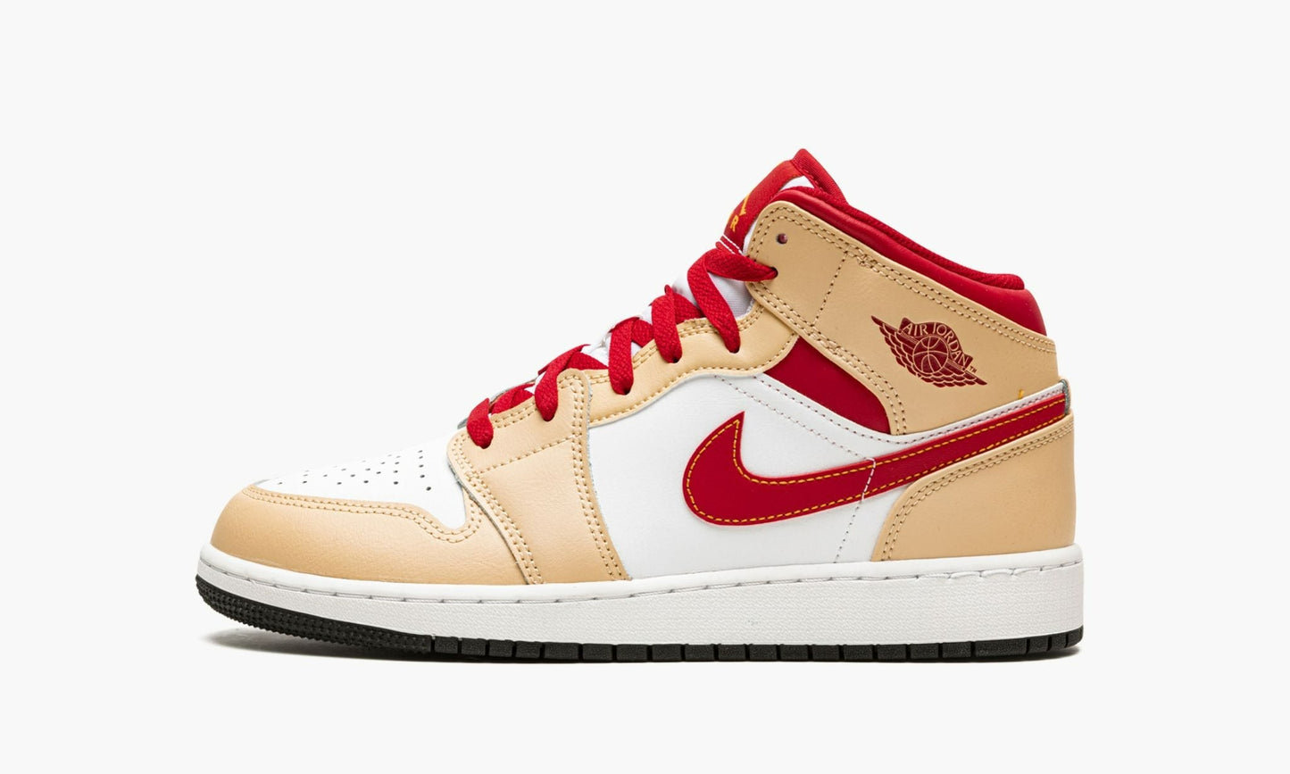 Air Jordan 1 Mid GS Light Curry Cardinal - 554725 201 | The Sortage