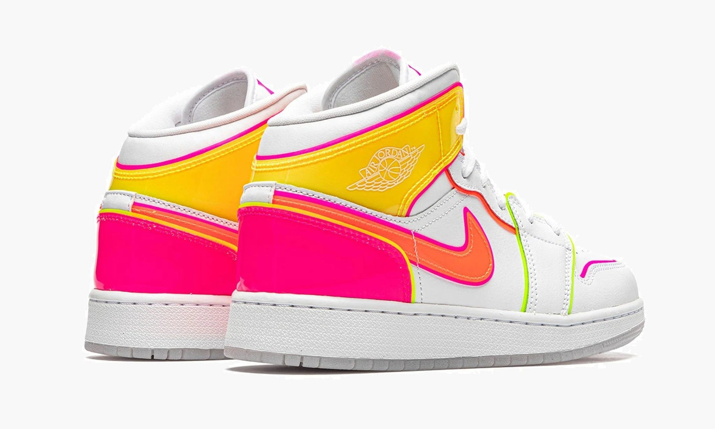 Air Jordan 1 Mid GS Edge Glow - CV4611 100 | The Sortage