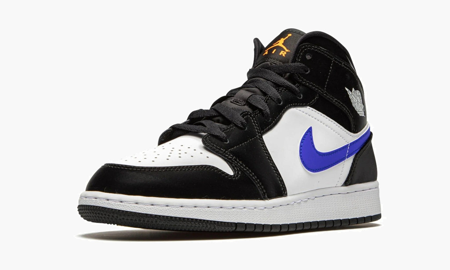 Air Jordan 1 Mid GS Black Racer Blue White - 554725 084 | The Sortage