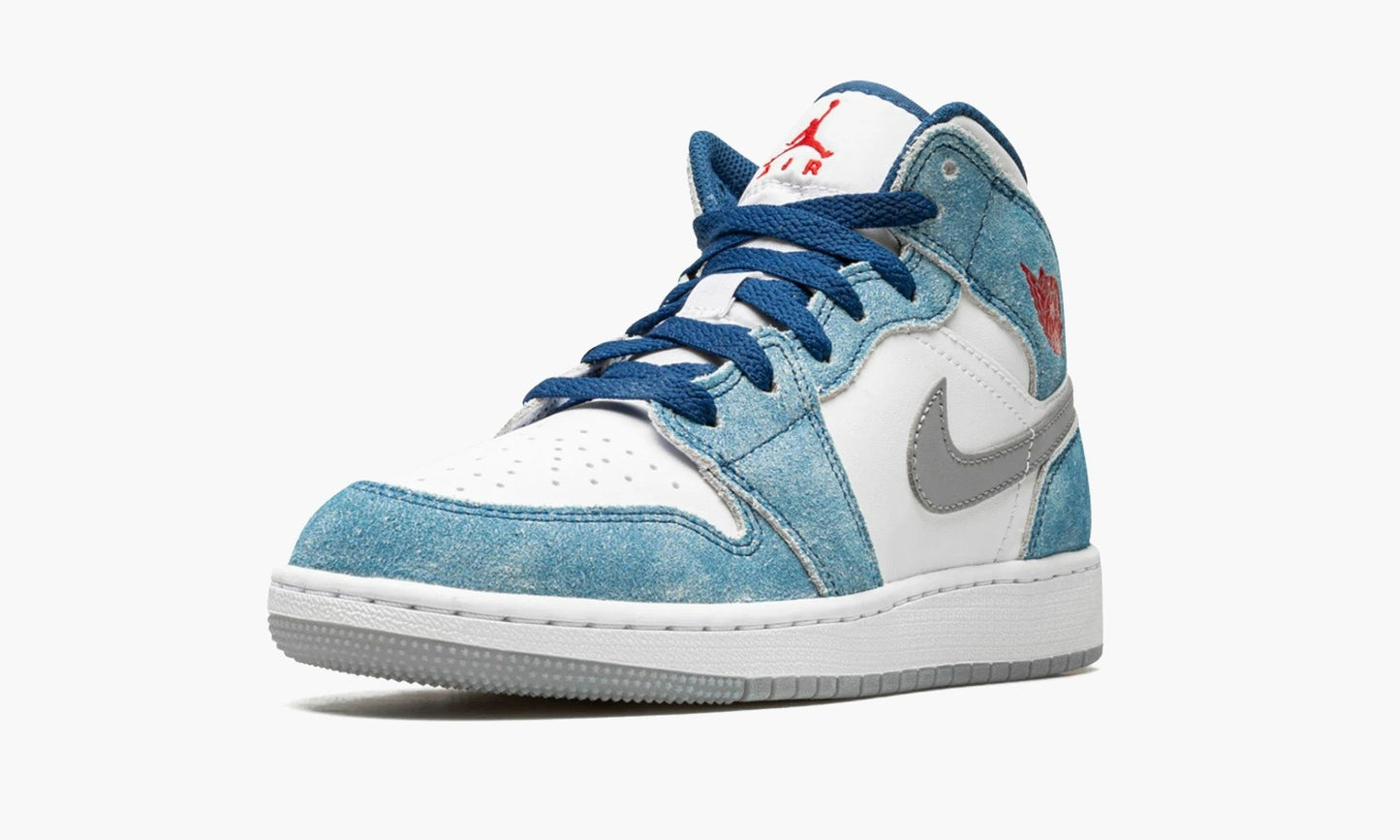 Air Jordan 1 Mid GS French Blue Light Steel - DR6235 401 | The Sortage