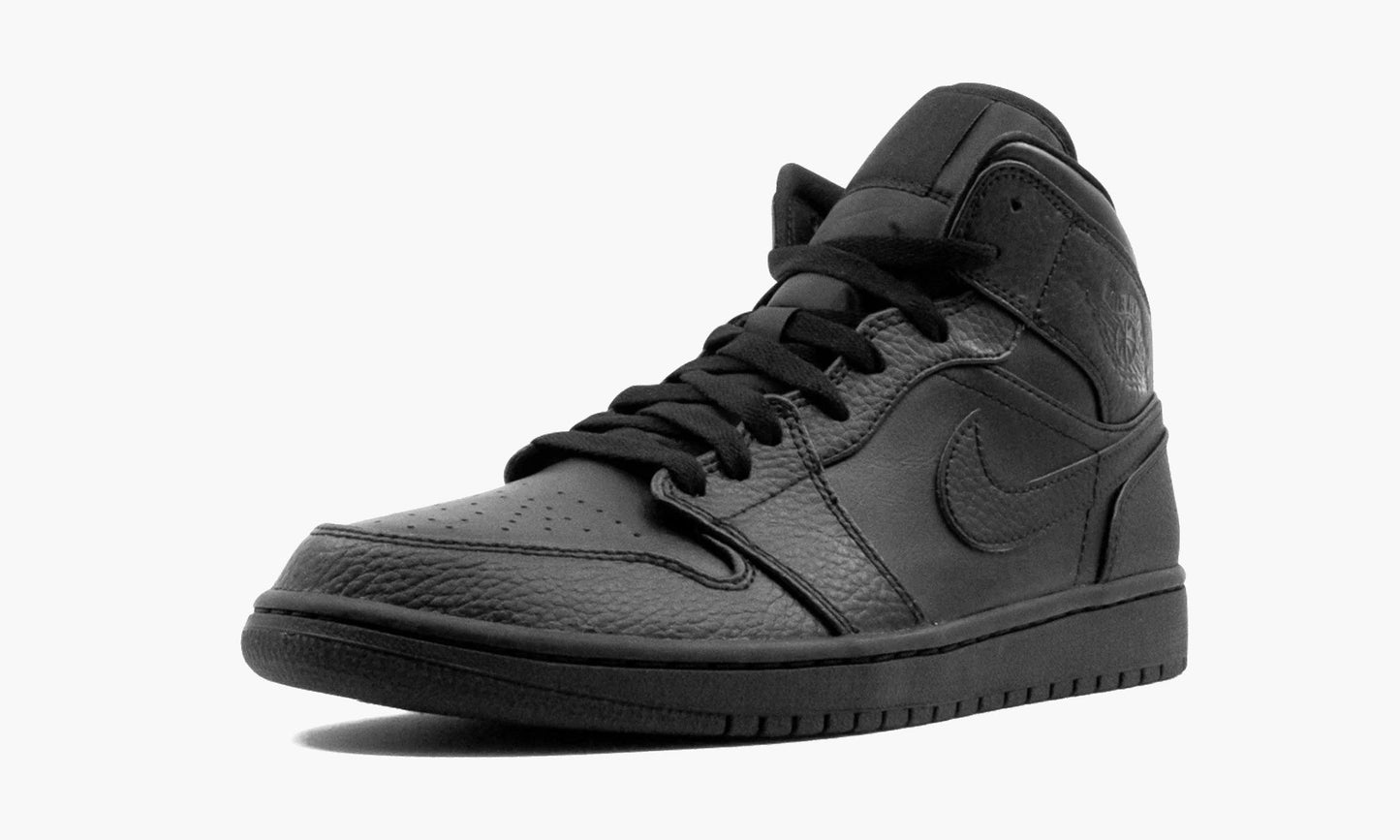 Air Jordan 1 Mid Triple Black - 554724 091 | The Sortage