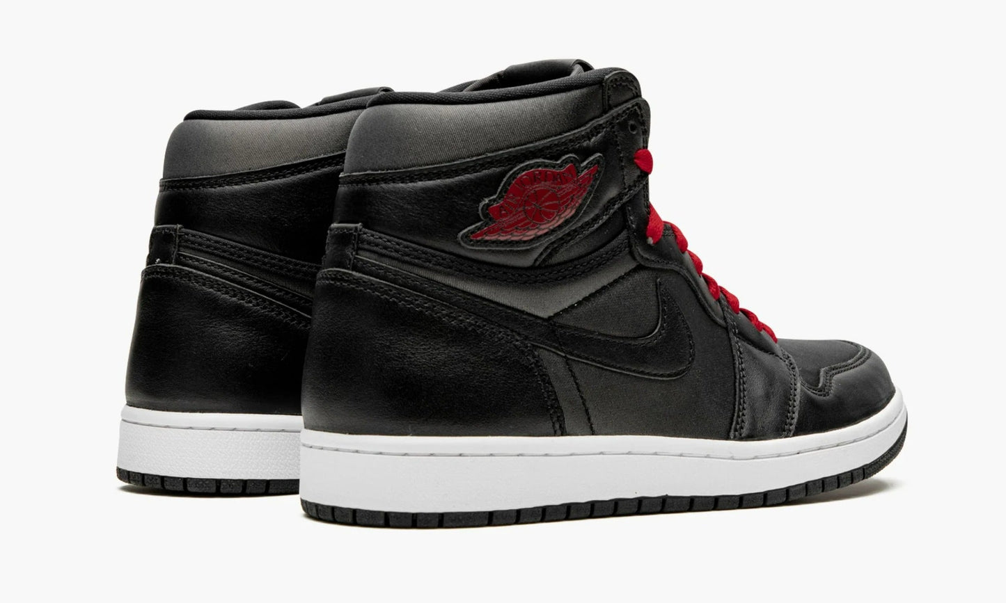 Air Jordan 1 High Black Satin Gym Red - 555088 060 | The Sortage