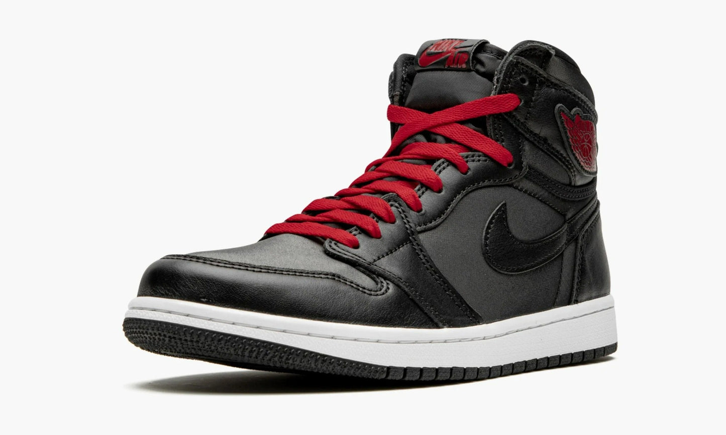Air Jordan 1 High Black Satin Gym Red - 555088 060 | The Sortage