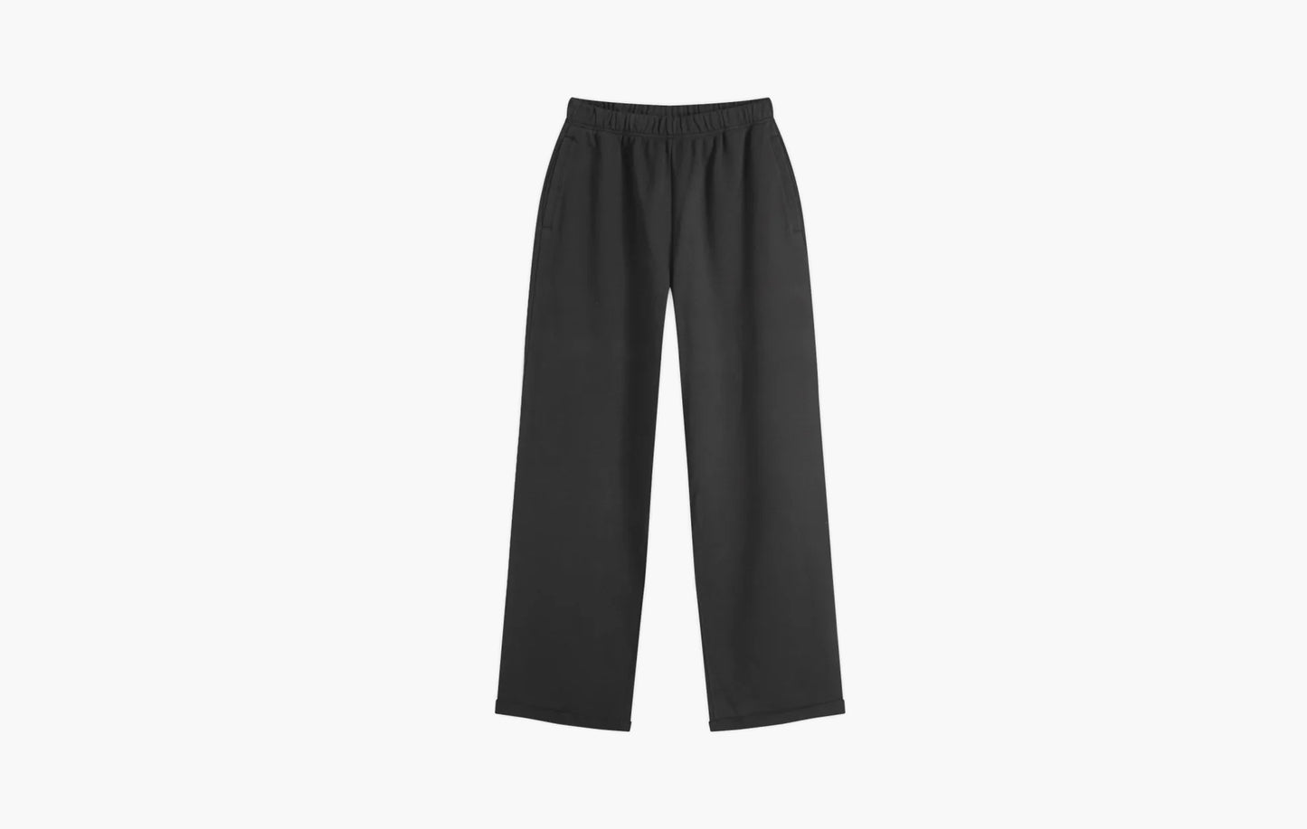 Cotton Fleece Straight Leg Pant "Onyx"