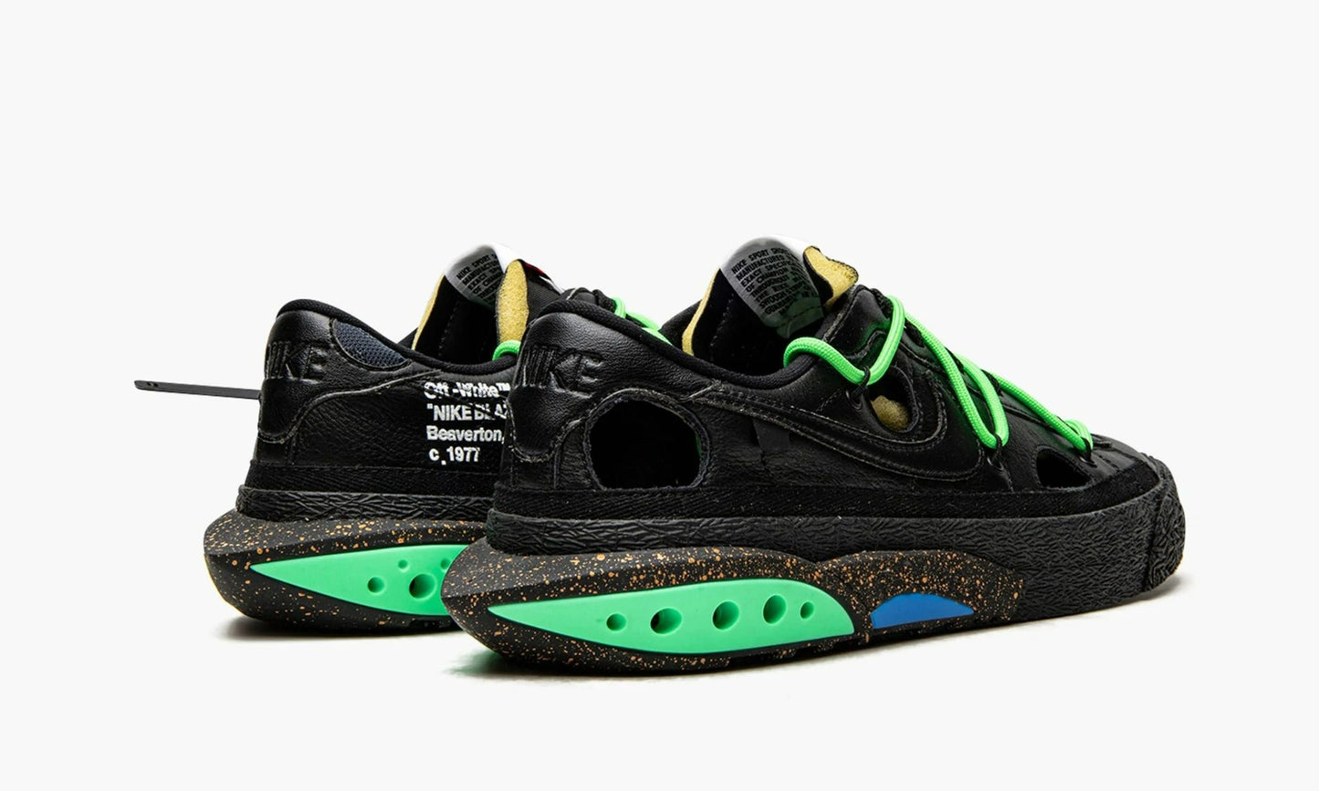 Blazer Low Off-White Black Electro Green - DH7863 001