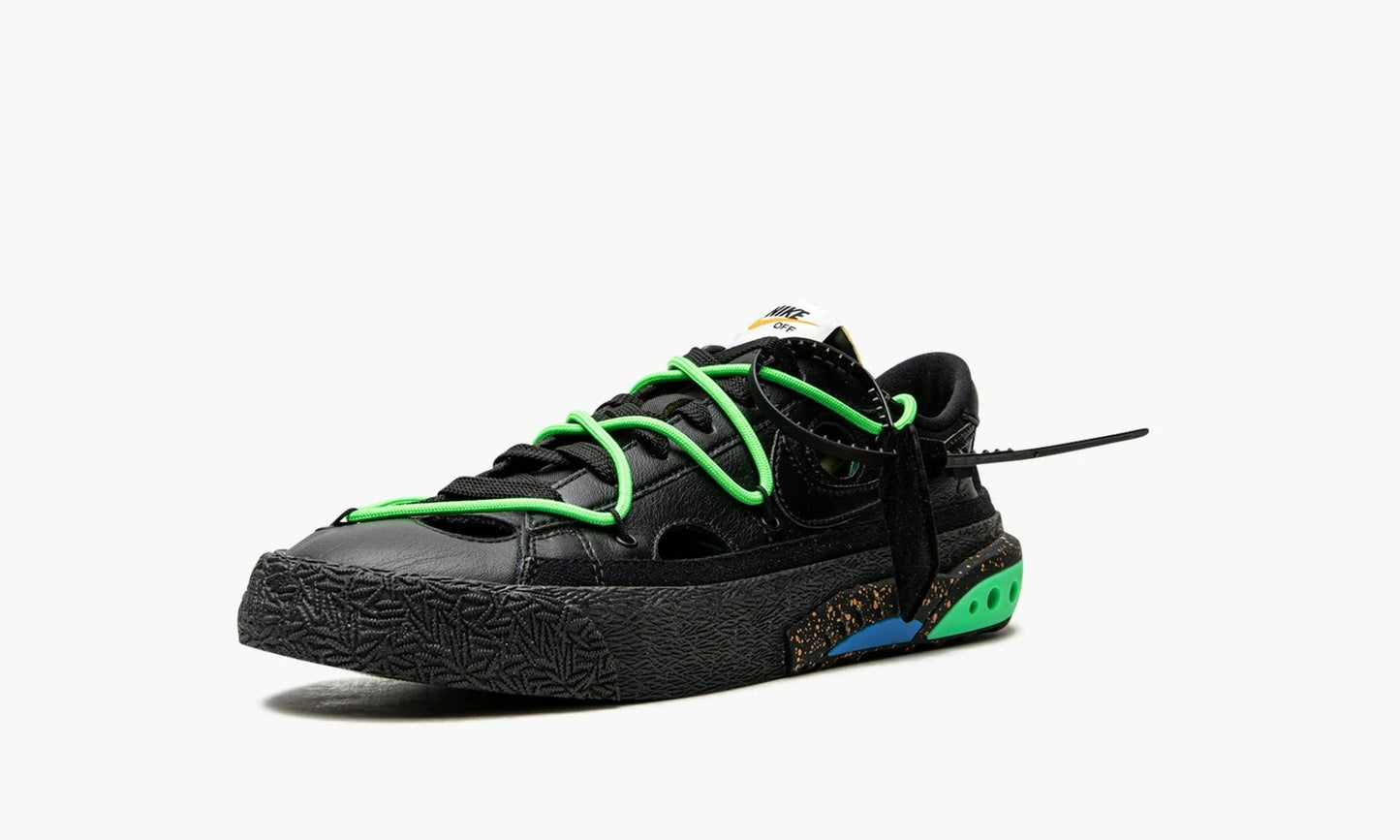 Blazer Low Off-White Black Electro Green - DH7863 001
