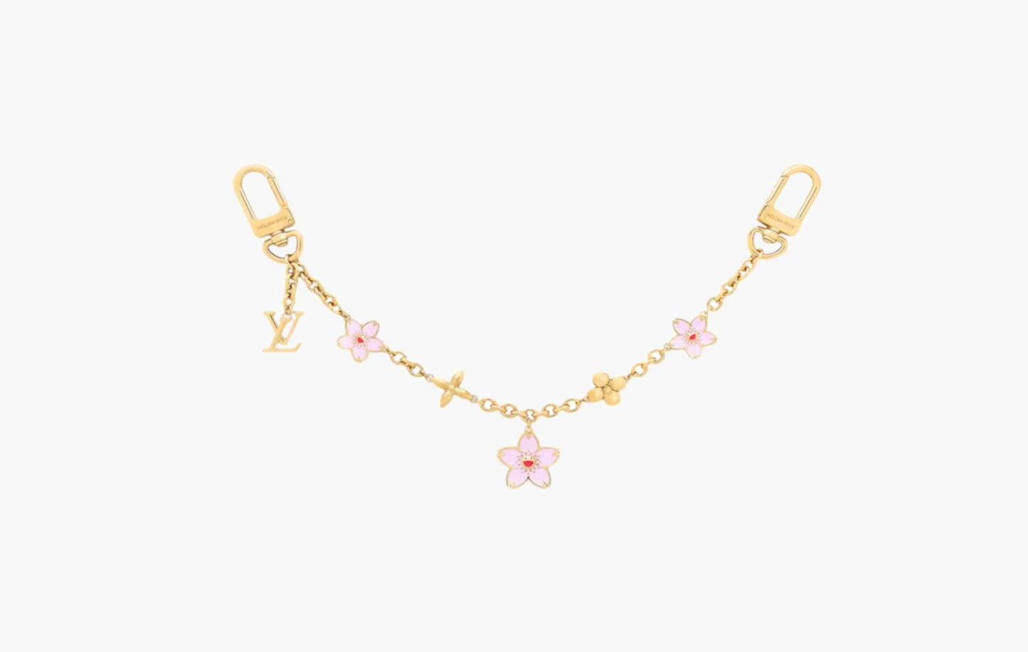 LV x Takashi Murakami Cherry Blossom Bag Chain Gold
