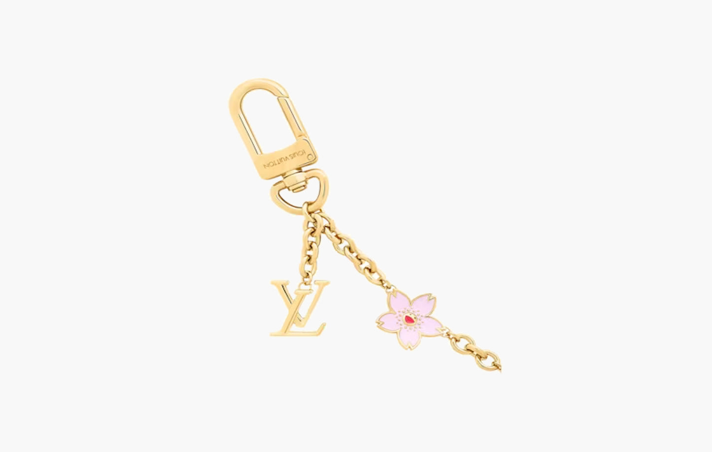 LV x Takashi Murakami Cherry Blossom Bag Chain Gold