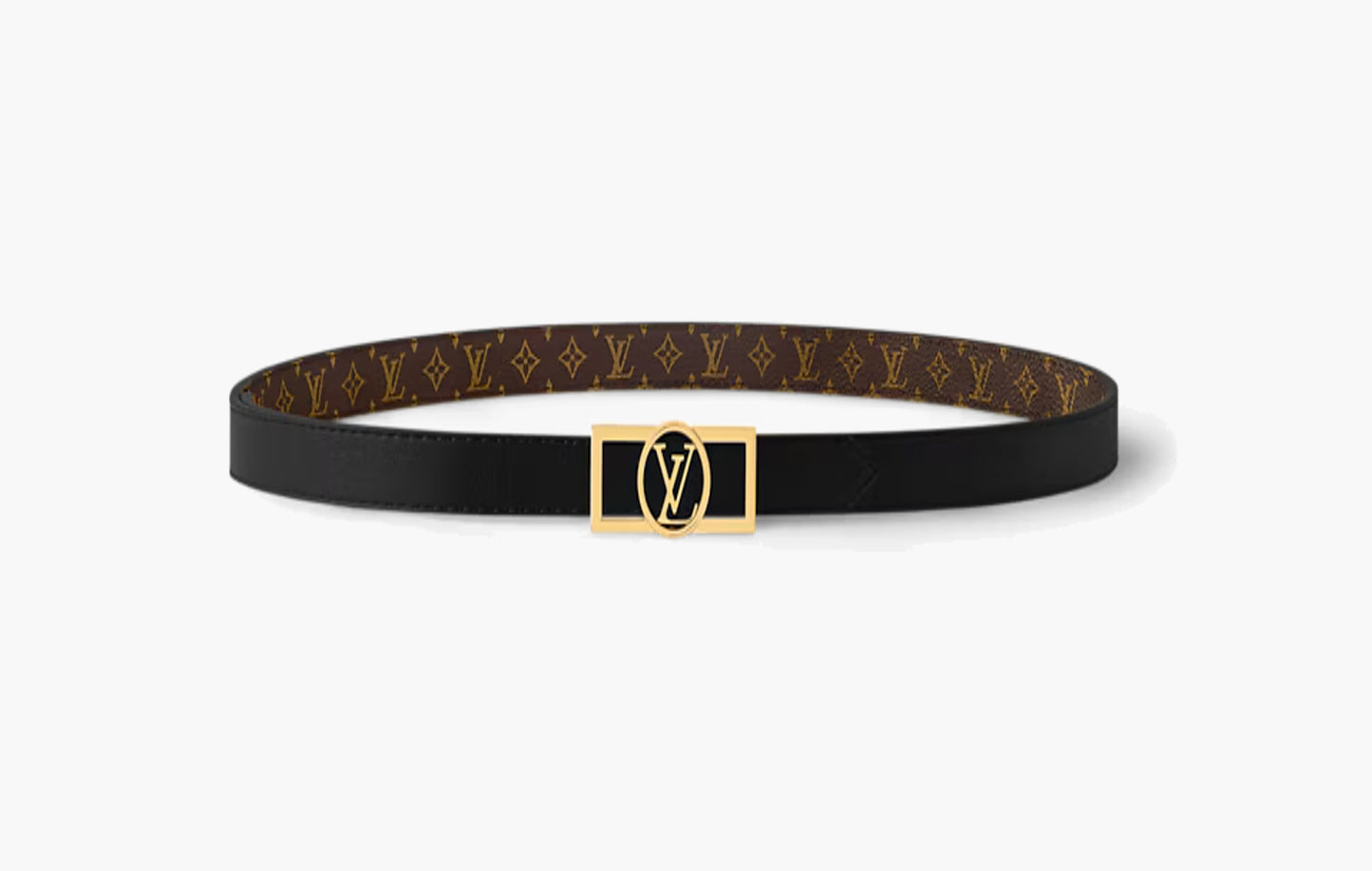 Dauphine 20mm Reversible Belt "Black and Monogram"
