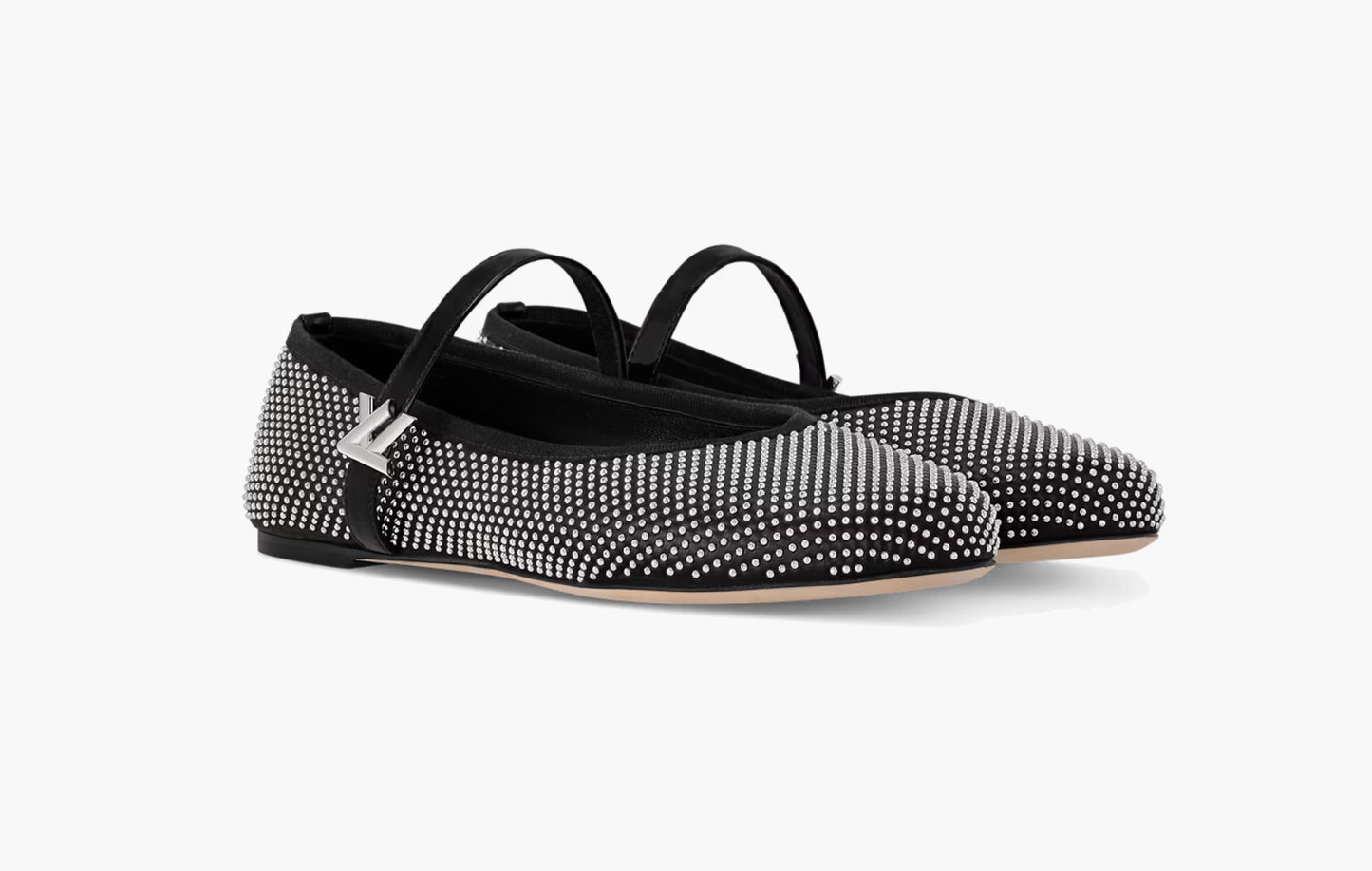 Romy Flat Ballerina Lambskin "Black"