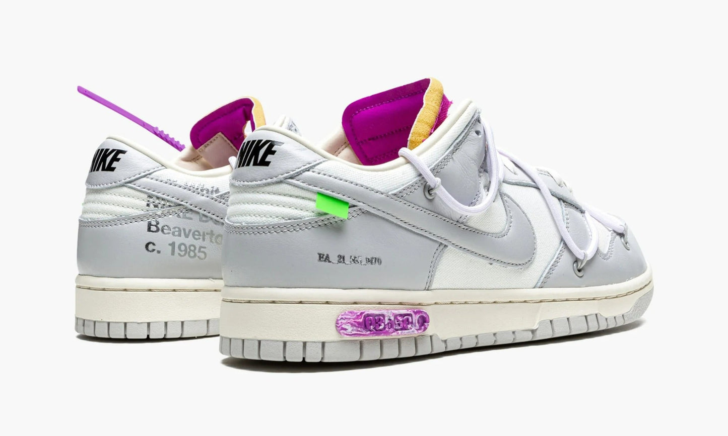 Nike Dunk Low Off-White Lot 3 - DM1602 118 | The Sortage