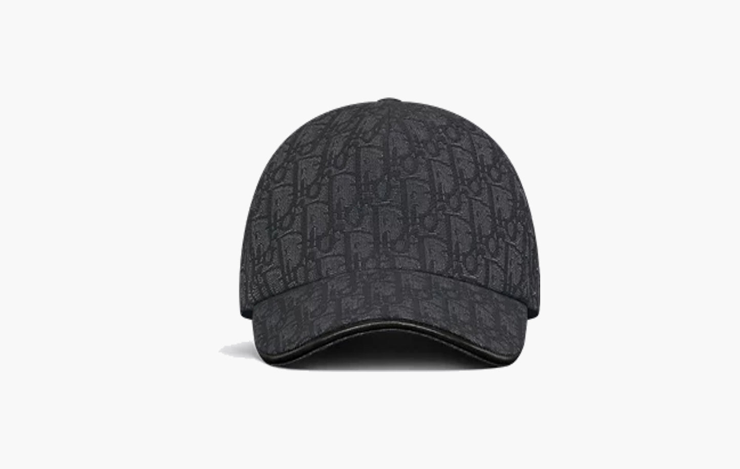 Oblique Cap "Black Cotton Jacquard"