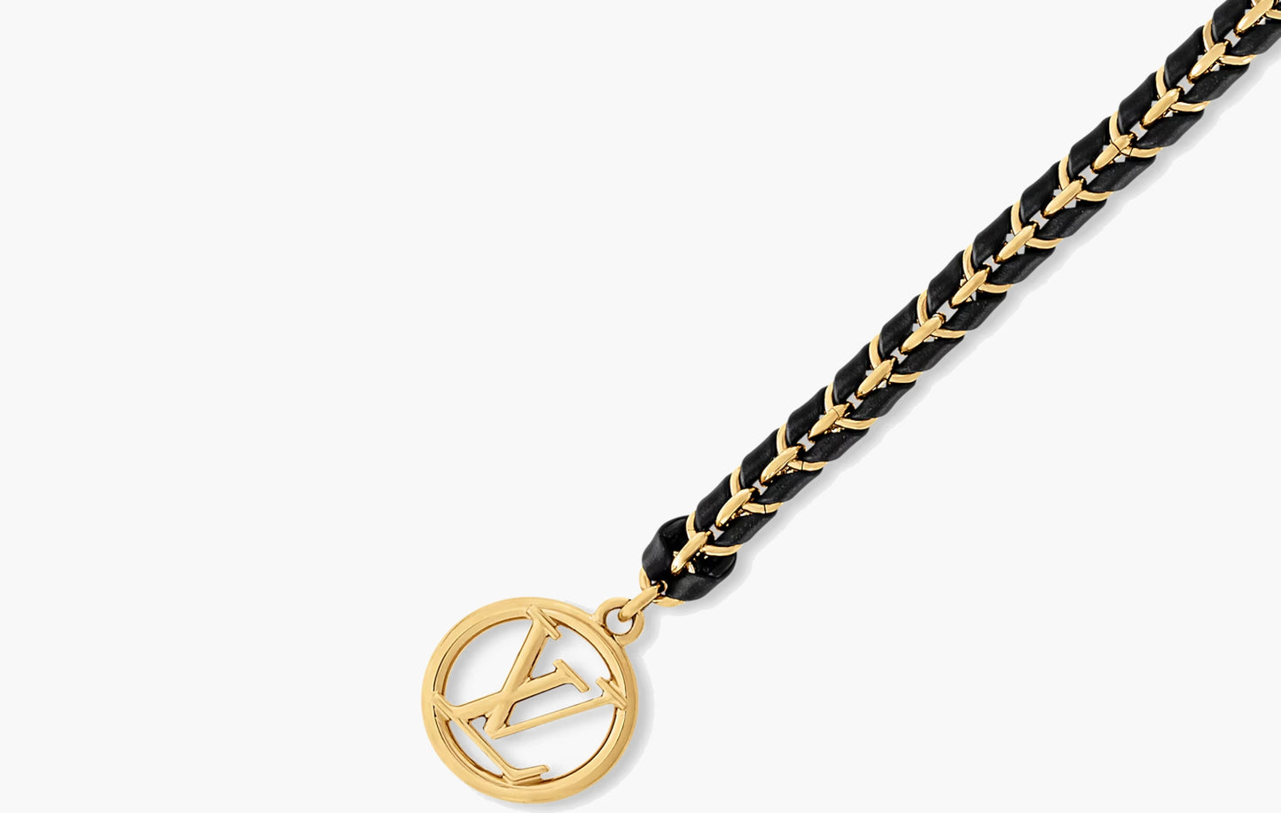 Braided Chain 20mm Belts "Black and Gold"