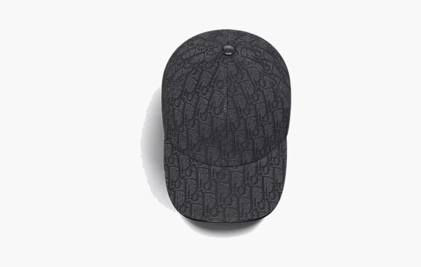 Oblique Cap "Black Cotton Jacquard"