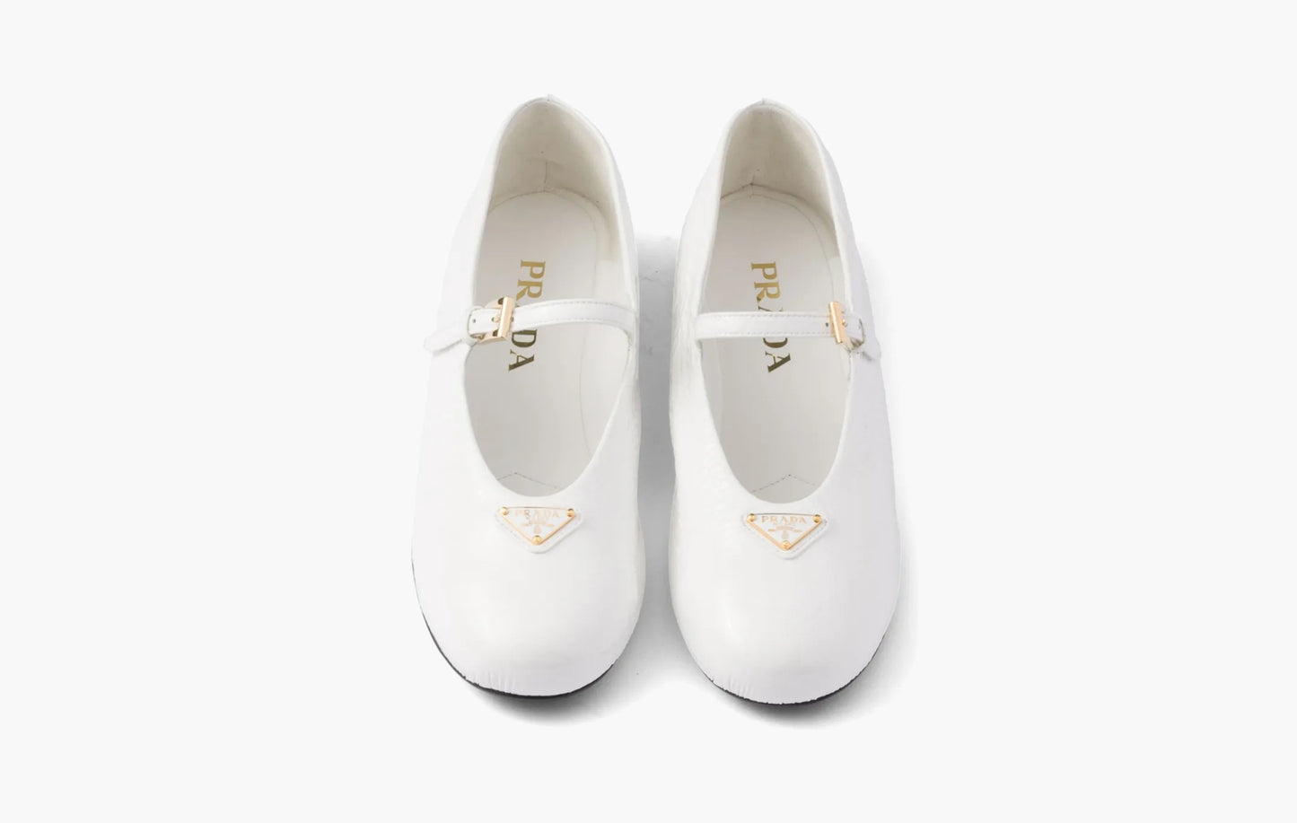 Naplak Patent Leather Ballerinas Lambskin "White"