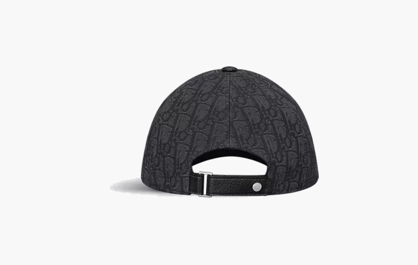 Oblique Cap "Black Cotton Jacquard"