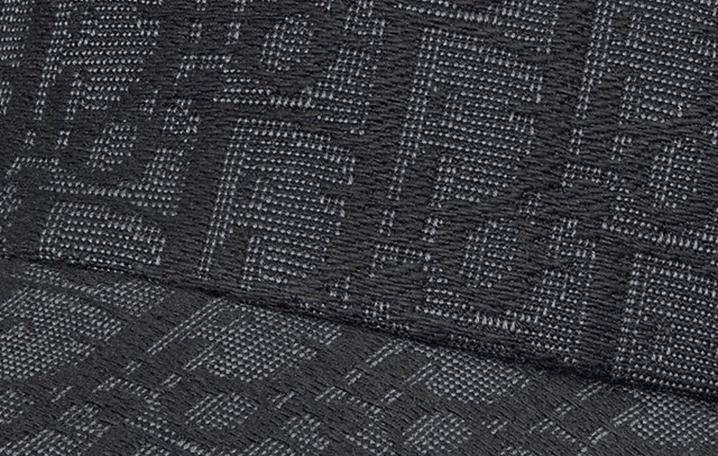 Oblique Cap "Black Cotton Jacquard"